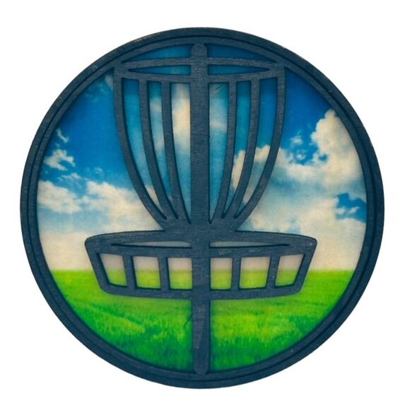 Disc Golf Car Air Freshener Laser Engraved Wood Vent Clip On CHOOSE COLOR - Picture 3 of 8